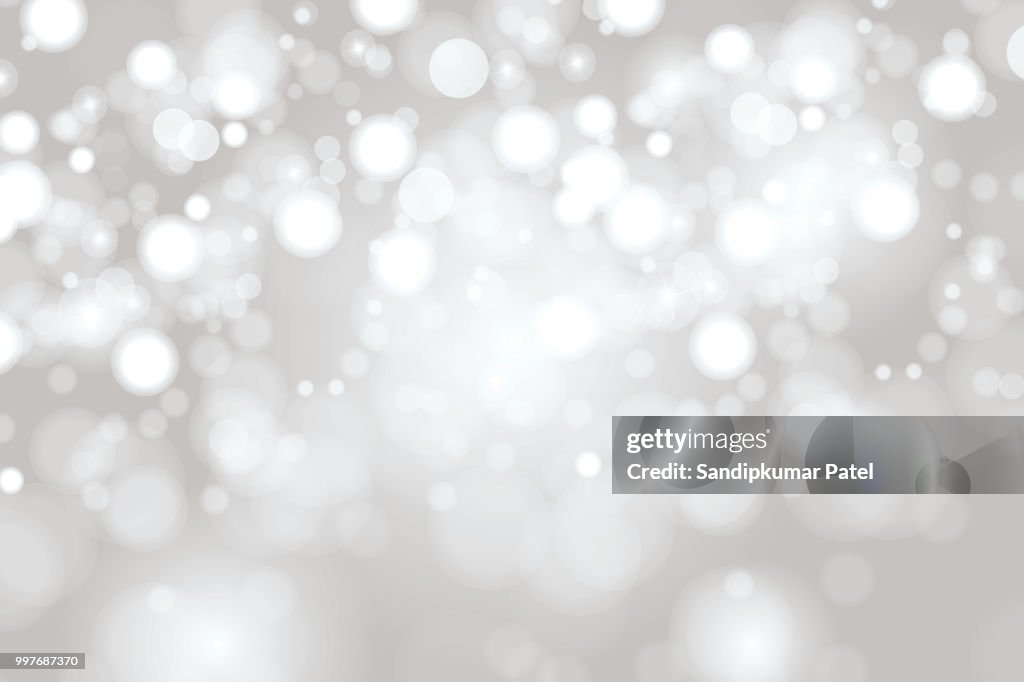 Sfondo bokeh punto chiave alta grigio chiaro brillante