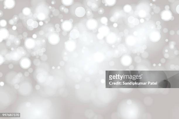 bright light grey high key bokeh dot background - focus on foreground stock illustrations
