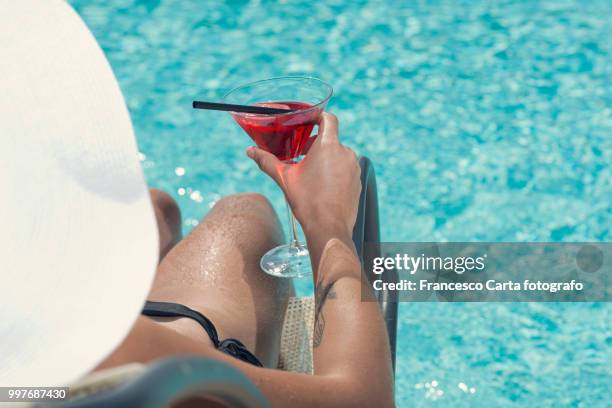 summer in the pool - carta stock pictures, royalty-free photos & images