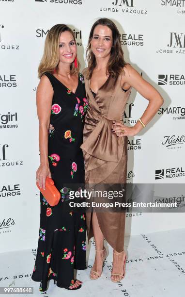 Ana Bono and Andrea Pascual attend the 'Jorge Vazquez afterparty' photocall at Ventura street on July 11, 2018 in Madrid, Spain.