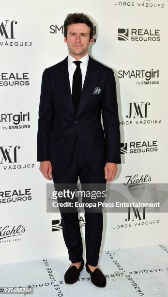 Diego Martin attends the 'Jorge Vazquez afterparty' photocall at Ventura street on July 11, 2018 in Madrid, Spain.
