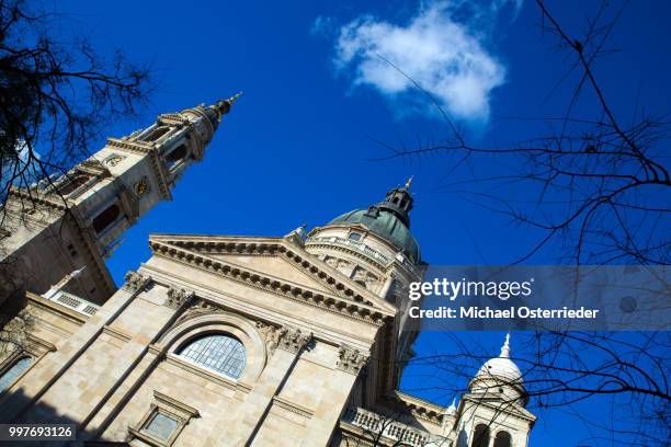 saint stephens cathedral in budapest - stephens stock pictures, royalty-free photos & images