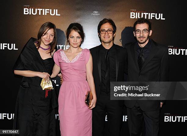 Dolores Fonzi and Gael Garcia Bernal and guests attend the Biutiful Party at the Majestic Beach during the 63rd Annual Cannes Film Festival on May...