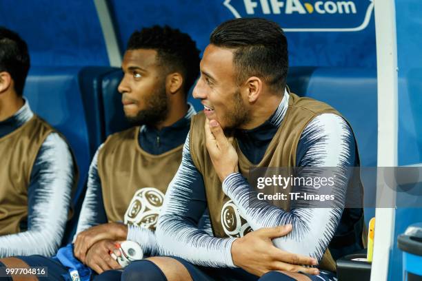 Corentin Tolisso of France looks on prior to the 2018 FIFA World Cup Russia Semi Final match between France and Belgium at Saint Petersburg Stadium...