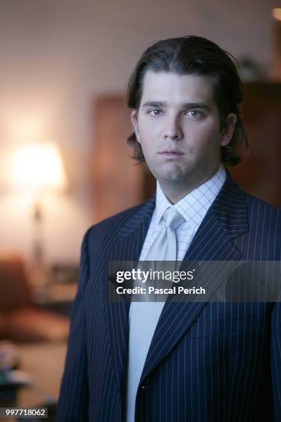 Businessperson Donald Trump Jr. Is photographed for Financial Times on January 9, 2005 in his apartment in New York City.