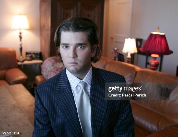 Businessperson Donald Trump Jr. Is photographed for Financial Times on January 9, 2005 in his apartment in New York City.