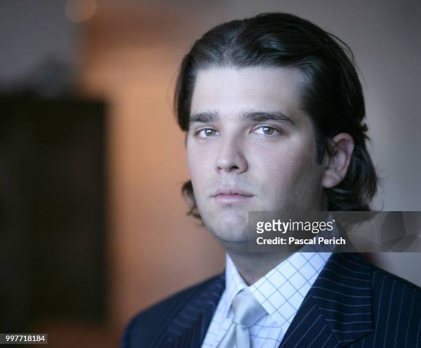 Businessperson Donald Trump Jr. Is photographed for Financial Times on January 9, 2005 in his apartment in New York City.