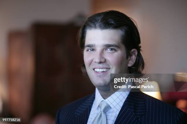 Businessperson Donald Trump Jr. Is photographed for Financial Times on January 9, 2005 in his apartment in New York City.