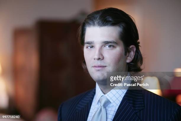 Businessperson Donald Trump Jr. Is photographed for Financial Times on January 9, 2005 in his apartment in New York City.