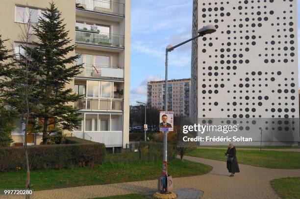 Mural in the district of Zaspa, in Gdansk, which is inhabited by the workmen of the shipyard. Zaspa becomes the largest monumental picture gallery in...