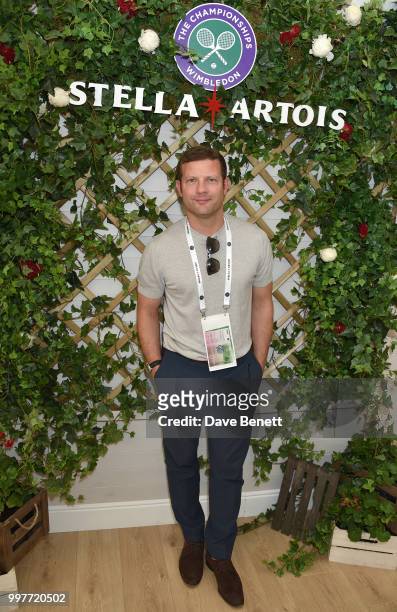 Stella Artois hosts Dermot O'Leary at The Championships, Wimbledon as the Official Beer of the tournament at Wimbledon on July 13, 2018 in London,...