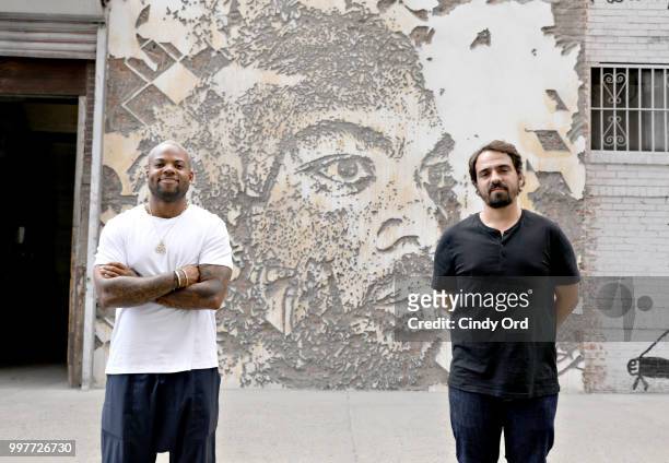 Urban artist, Alexandre Farto - aka "Vhils" - reveals his first public NYC project at the 2018 Hennessy V.S Limited Edition by Vhils launch on July...
