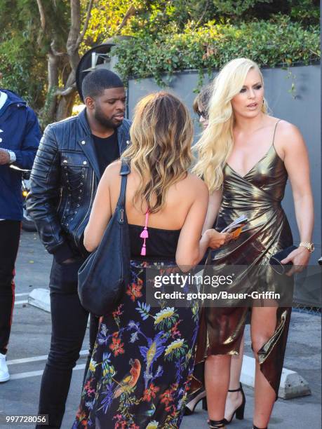 Lindsey Vonn and P.K. Subban are seen on July 12, 2018 in Los Angeles, California.