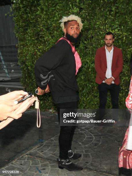 Odell Beckham Jr. Is seen on July 12, 2018 in Los Angeles, California.
