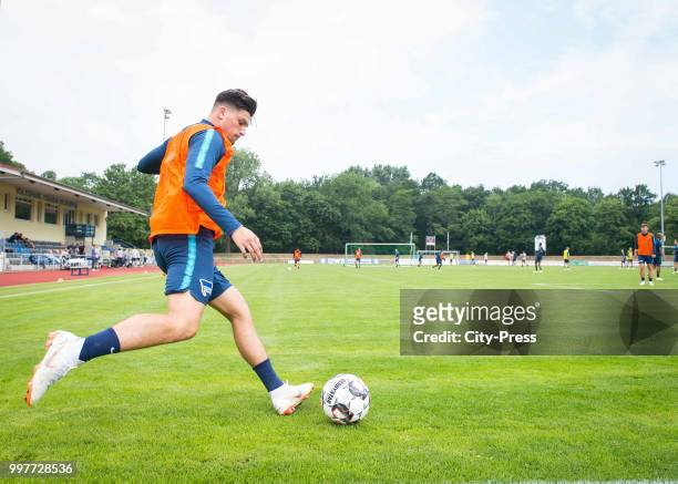 Nikos Zografakis during the Hertha BSC training camp on july 13, 2018 in Neuruppin, Germany.