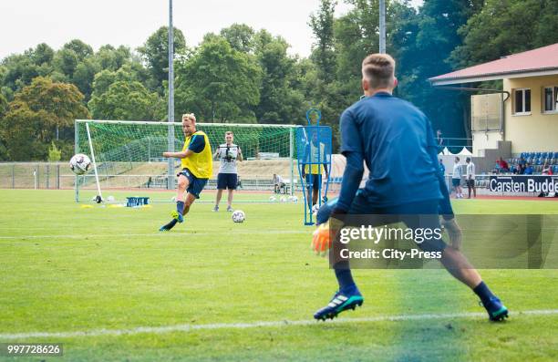 Pascal Köpke, Jonathan Klinsmann during the Hertha BSC training camp on july 13, 2018 in Neuruppin, Germany.