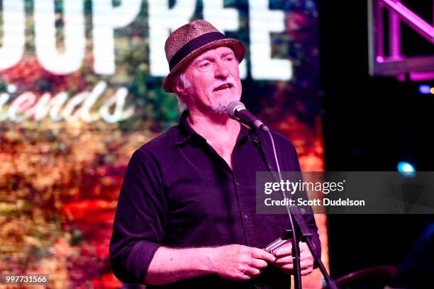 Singer Robbie Dupree performs onstage at Bogie's on July 12, 2018 in Westlake Village, California.