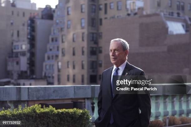 Mayor Michael Bloomberg is photographed for Financial Times on April 15, 2013 in New York City.
