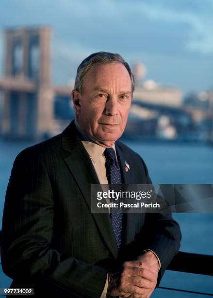 Mayor Michael Bloomberg is photographed for Financial Times on April 15, 2013 in New York City.