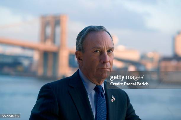 Mayor Michael Bloomberg is photographed for Financial Times on April 15, 2013 in New York City.