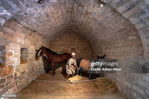 the temple of eternal fire, ateshgah , baku ,azerbaijan - zoroastrianism photos et images de collection