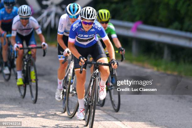 Elisa Longo Borghini of Italy and Team Wiggle High5 Blue Best Italian Rider / during the 29th Tour of Italy 2018 - Women, Stage 8 a 126,2km stage...