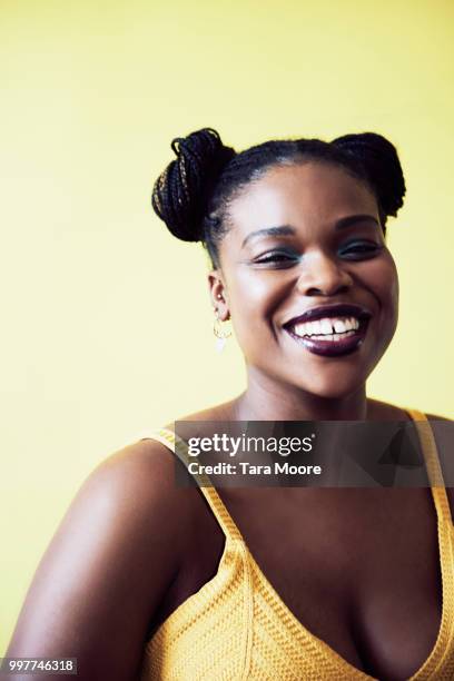 portrait of woman smiling to camera