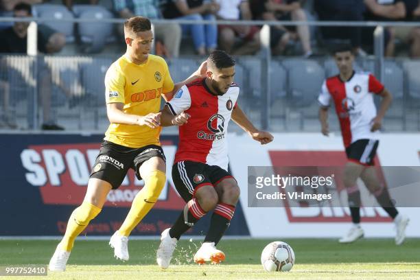 Achraf El Bouchataoui of Feyenoord during the Uhrencup match between BSC Young Boys and Feyenoord at the Tissot Arena on July 11, 2018 in Biel,...