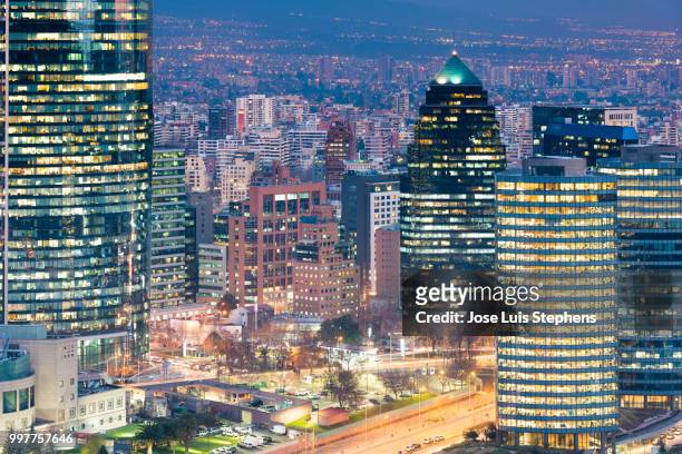 office buildings in santiago - stephens stock pictures, royalty-free photos & images