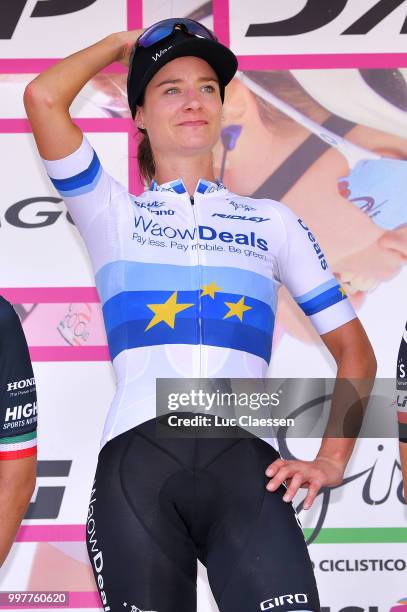 Podium / Marianne Vos of The Netherlands and Team WaowDeals Pro Cycling / Celebration / during the 29th Tour of Italy 2018 - Women, Stage 8 a 126,2km...