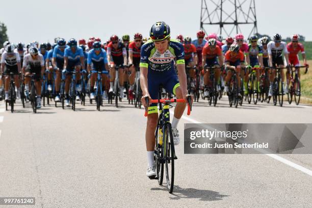 Yoann Offredo of France and Team Wanty Groupe Gobert / Peloton / during the 105th Tour de France 2018, Stage 7 a 231km stage from Fougeres to...