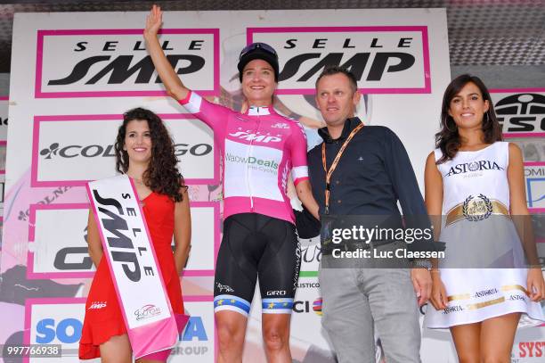 Podium / Marianne Vos of The Netherlands and Team WaowDeals Pro Cycling Points Jersey / Celebration / during the 29th Tour of Italy 2018 - Women,...