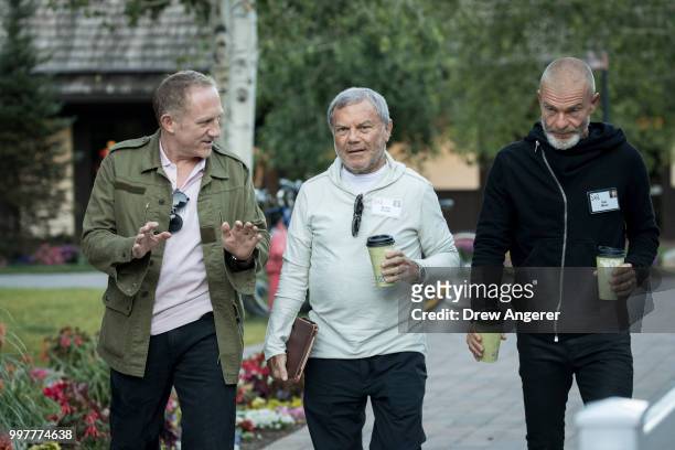 Francois-Henri Pinault, chief executive officer of Kering, Martin Sorrell, Founder & Former CEO of Wire and Plastic Products , and venture capitalist...