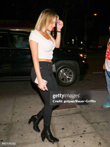 Stassi Schroeder is seen on July 13, 2018 in Los Angeles, California.