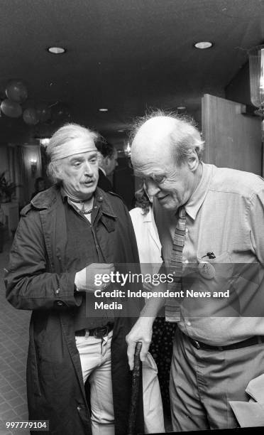 Leading International Author Roald Dahl signing autographs at the Westbury Hotel where he launched the MS Readathon for the Multiple Sclerosis...