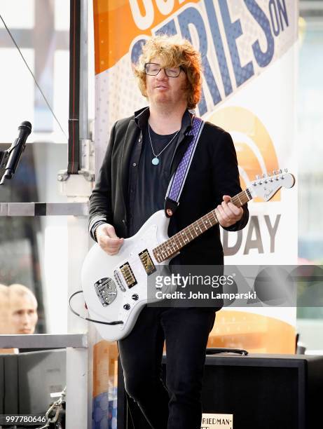 Drew Brown of One Republic performs on NBC's "Today" at Rockefeller Plaza on July 13, 2018 in New York City.