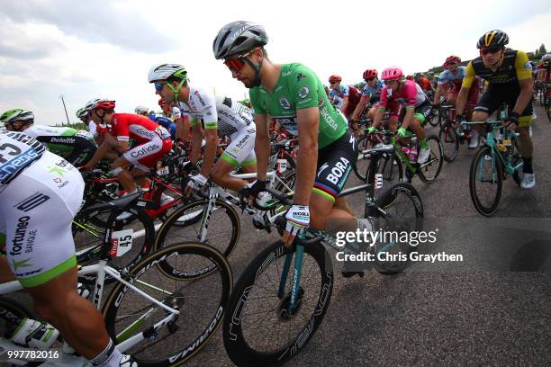 Peter Sagan of Slovakia and Team Bora Hansgrohe Green Sprint Jersey during the 105th Tour de France 2018, Stage 7 a 231km stage from Fougeres to...