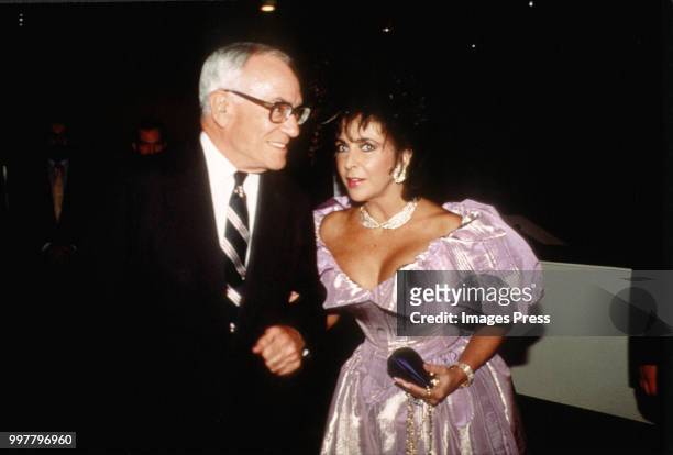 Malcolm Forbes and Elizabeth Taylor circa 1987 in New York.