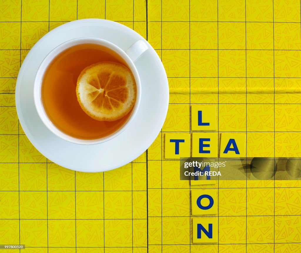 Cup of lemon tea