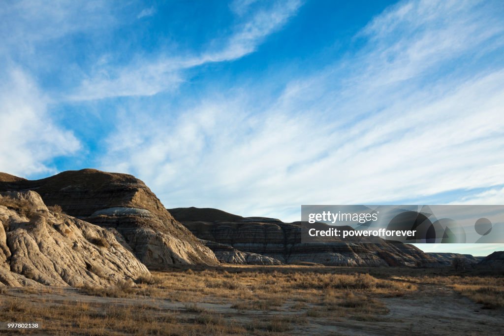 Landscape of the Canadian Badlands, Alberta, Canada