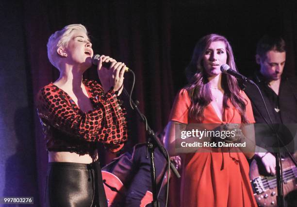 Colby Dee joins Maggie Rose onstage at City Winery Atlanta on July 12, 2018 in Atlanta, Georgia.