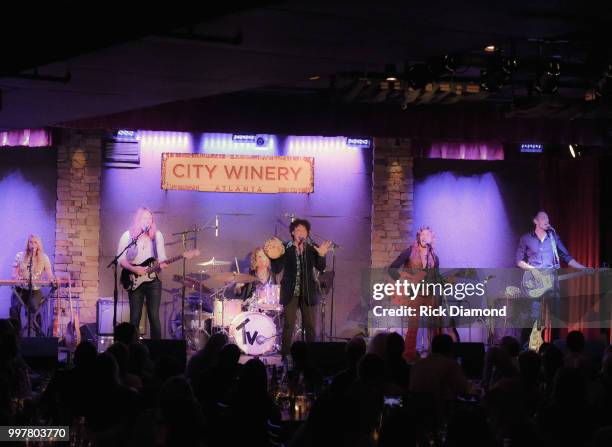 Them Vibes perform at City Winery Atlanta on July 12, 2018 in Atlanta, Georgia.