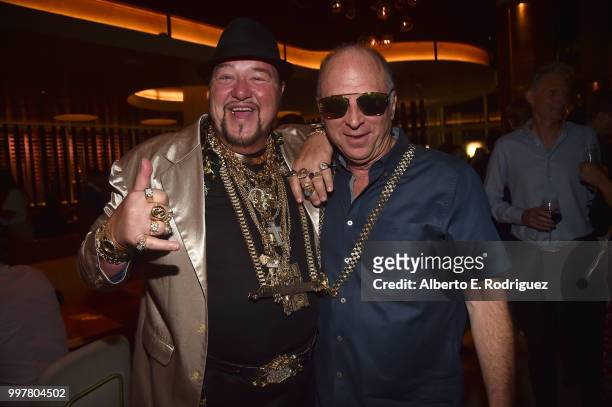 Limo Bob and Bob Berney attend the after party for the premiere of Amazon Studios' "Generation Wealth" at Paley Hollywood on July 12, 2018 in...