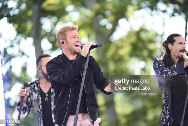 The Backstreet Boys perform live from Central Park on "Good Morning America," as part of the GMA Summer Concert series on Friday, July 13, 2018...