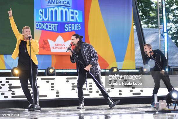 The Backstreet Boys perform live from Central Park on "Good Morning America," as part of the GMA Summer Concert series on Friday, July 13, 2018...