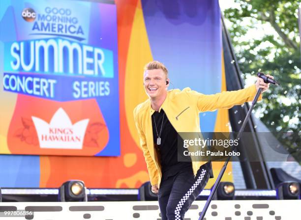 The Backstreet Boys perform live from Central Park on "Good Morning America," as part of the GMA Summer Concert series on Friday, July 13, 2018...