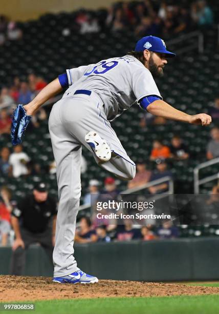 Kansas City Royals Pitcher Jason Hammel delivers a pitch during a MLB game between the Minnesota Twins and Kansas City Royals on July 10, 2018 at...