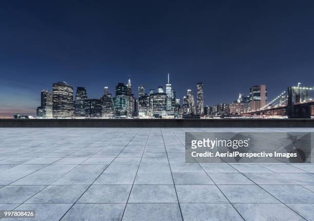 city square of downtown manhattan, nyc - flat top stock pictures, royalty-free photos & images