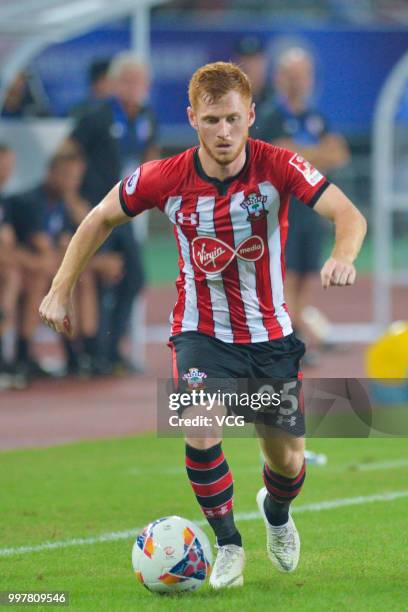 Harrison Reed of Southampton drives the ball during the 2018 Clubs Super Cup match between Southampton FC and Jiangsu Suning FC at Xuzhou Olympic...