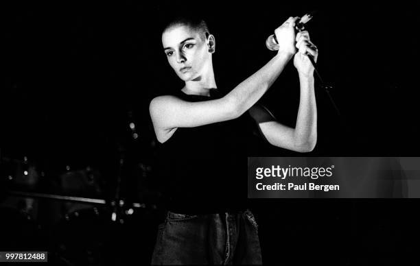 Irish singer Sinead O'Connor performs at Paradiso, Amsterdam, Netherlands, 16 March 1988.